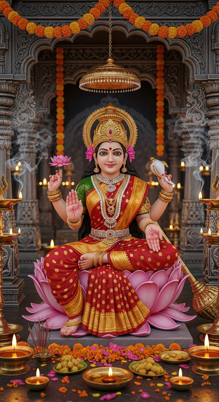 Divine Maa Siddhidatri: Serene Blessings & Prosperity